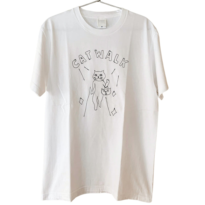 CAT WALKL tee｜WHITE