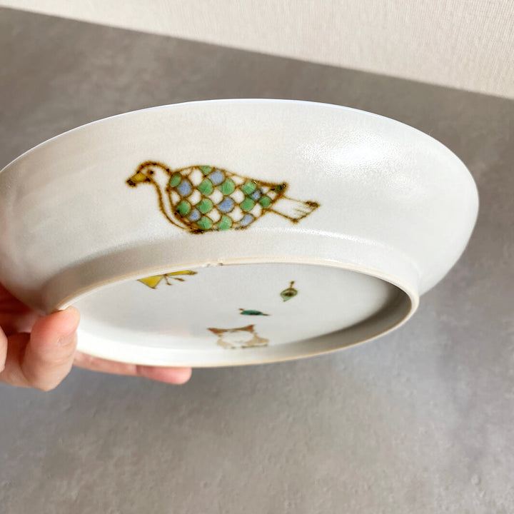 丸皿6寸｜猫と森