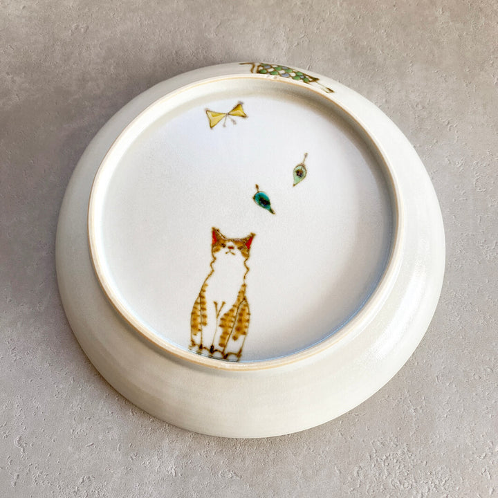 丸皿6寸｜猫と森