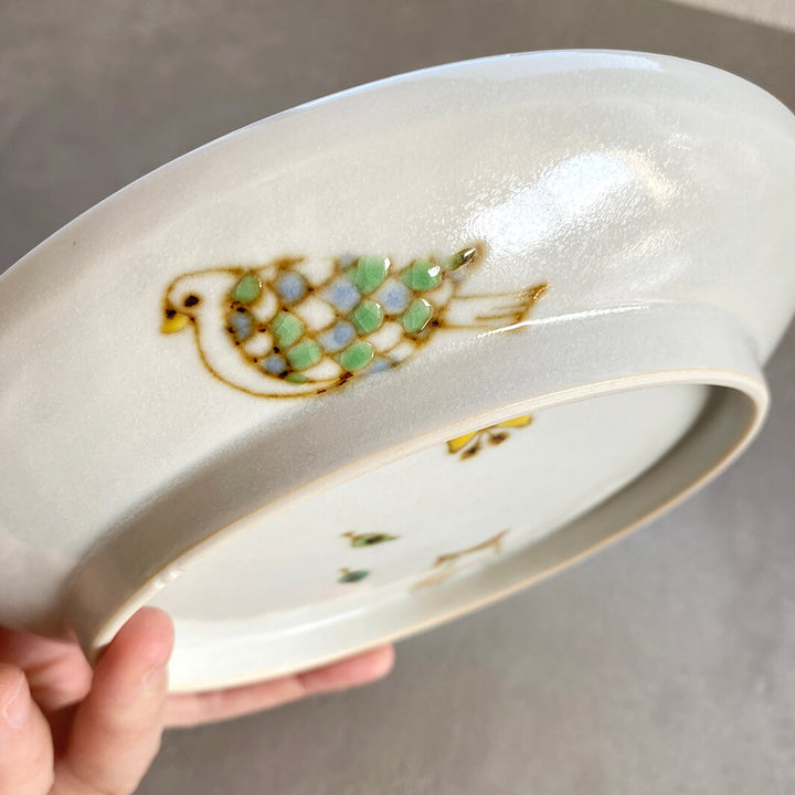 丸皿6寸｜猫と森