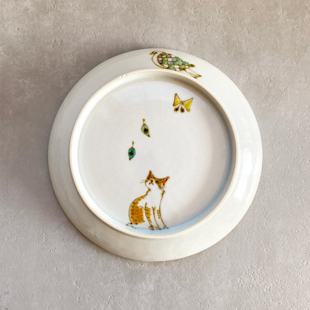 丸皿6寸｜猫と森