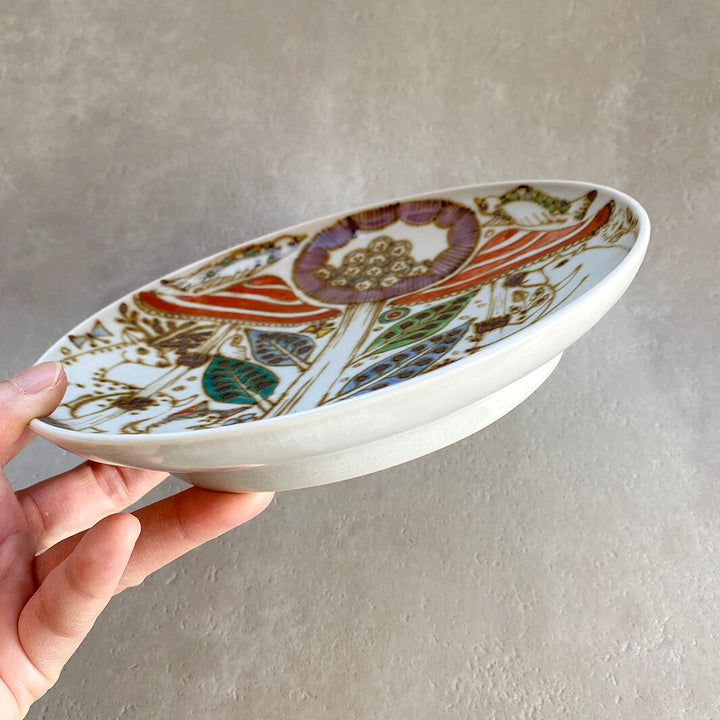 丸皿6寸｜猫と森