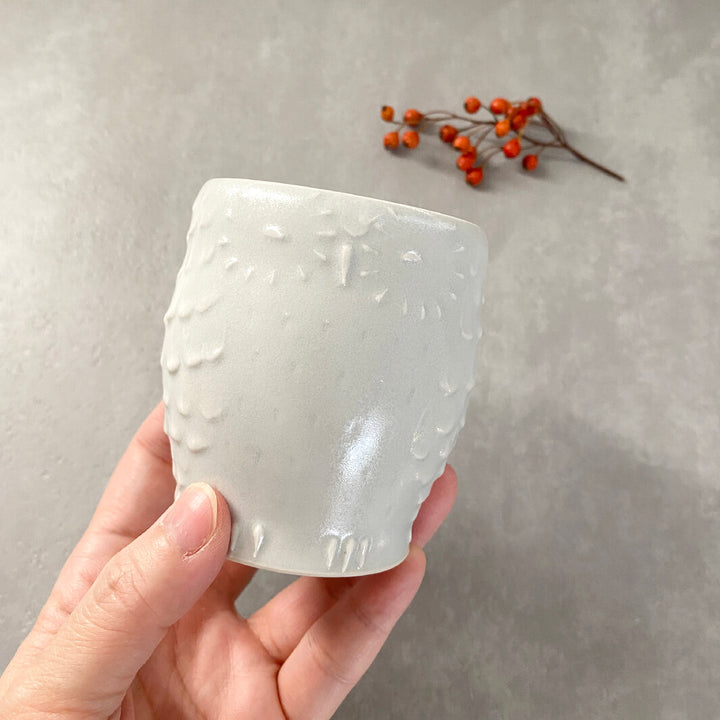 Cafe Mug | Yellow Moon with Feet