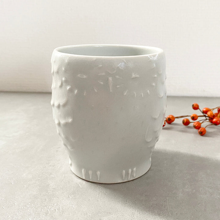 Cafe Mug | Yellow Moon with Feet