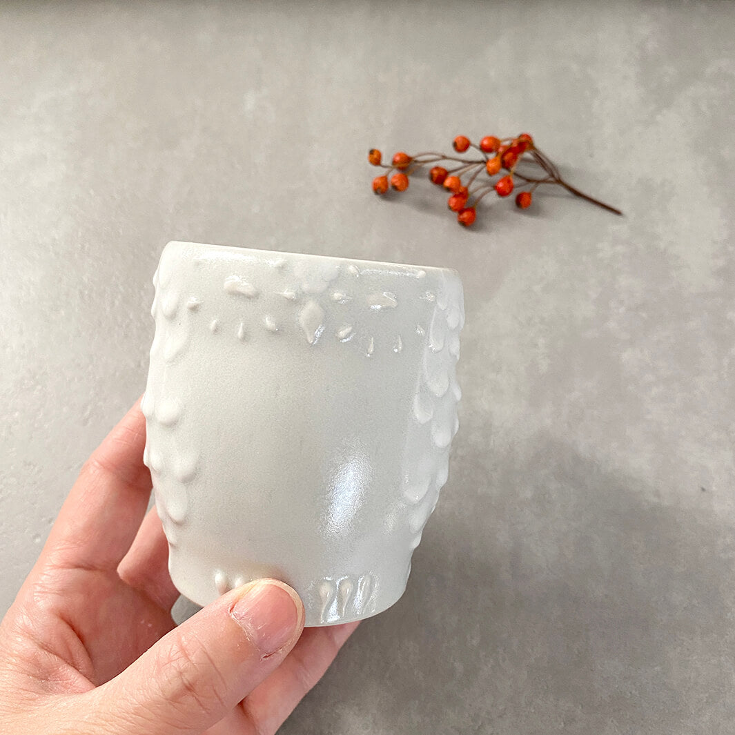 Cafe Mug | Yellow Moon with Feet