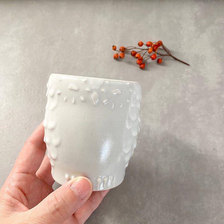 Cafe Mug | Yellow Moon with Feet