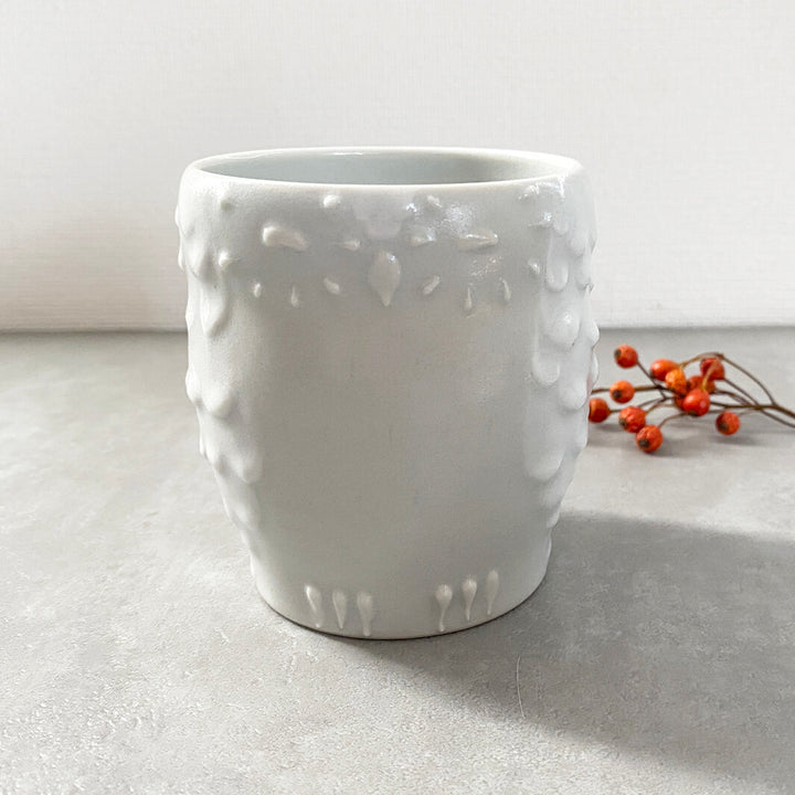 Cafe Mug | Yellow Moon with Feet