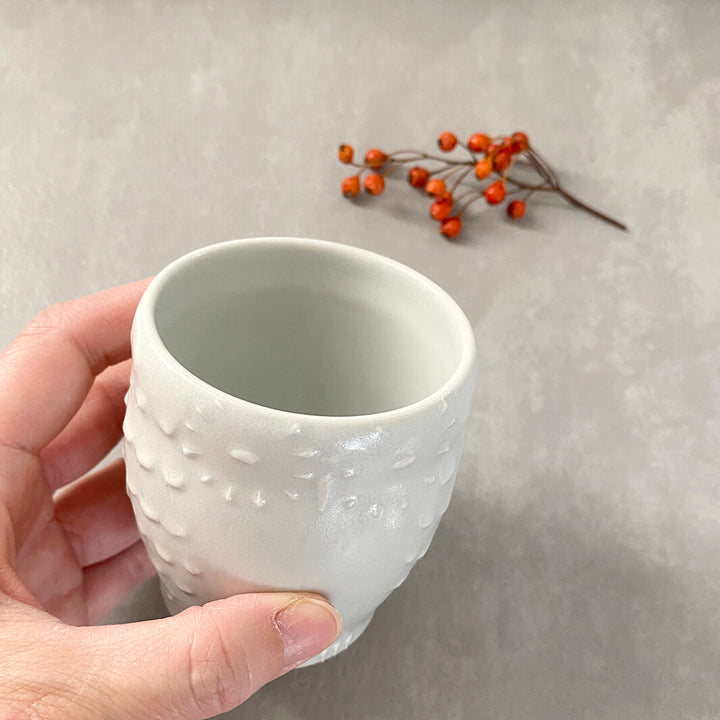 Cafe Mug | Yellow Moon with Feet