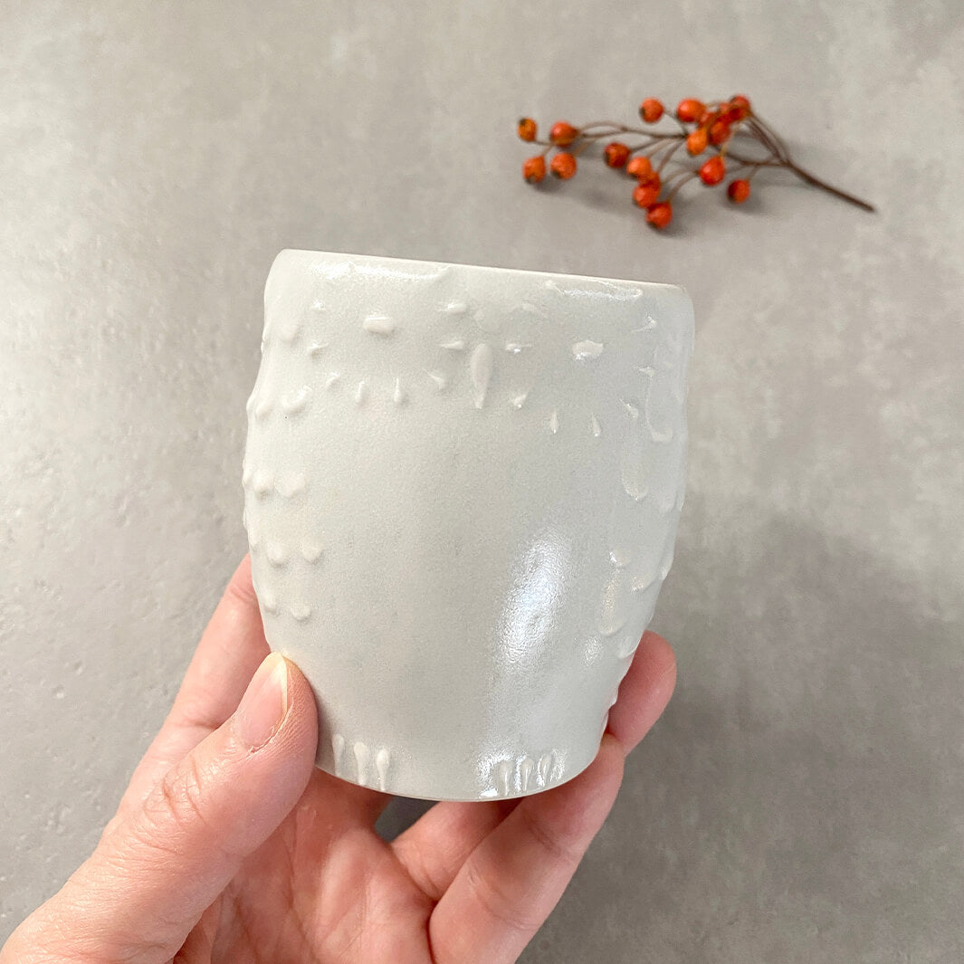 Cafe Mug | Yellow Moon with Feet