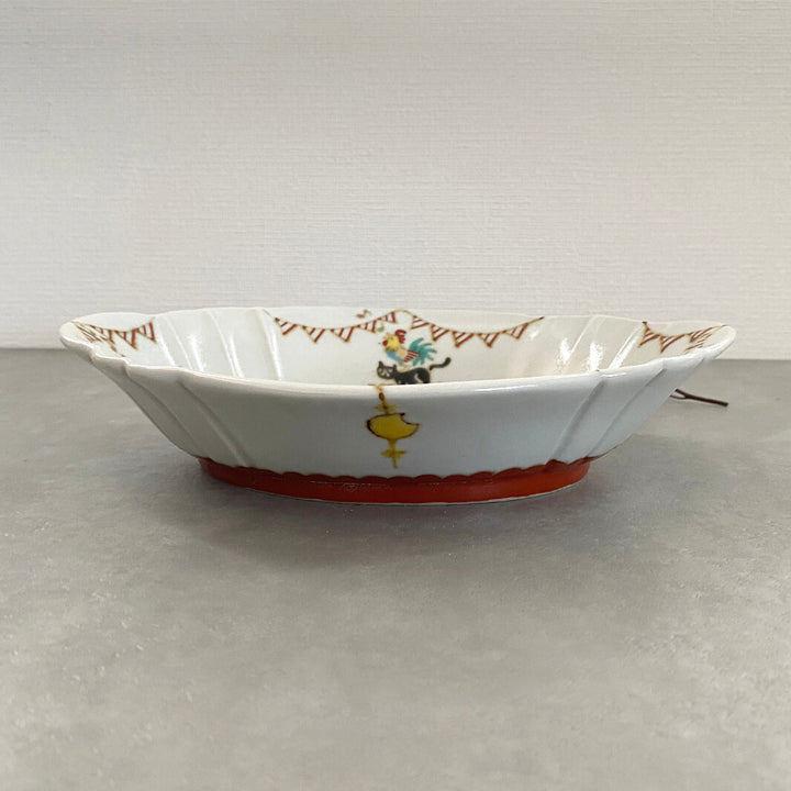 輪花鉢｜ブレーメンの音楽隊