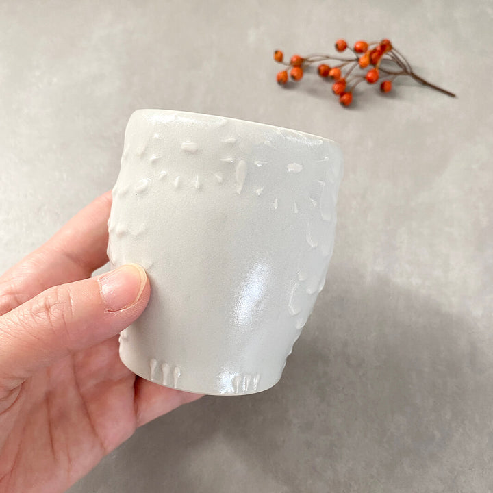 Cafe Mug | Yellow Moon with Feet