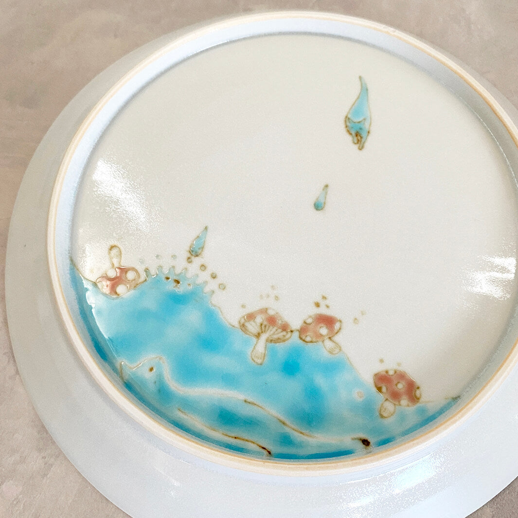 プレート｜猫は液体きのこは菌糸体