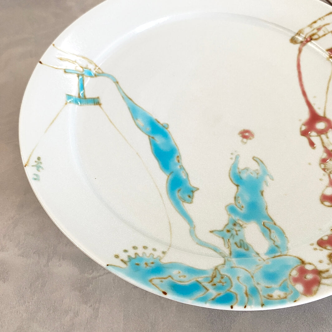 プレート｜猫は液体きのこは菌糸体