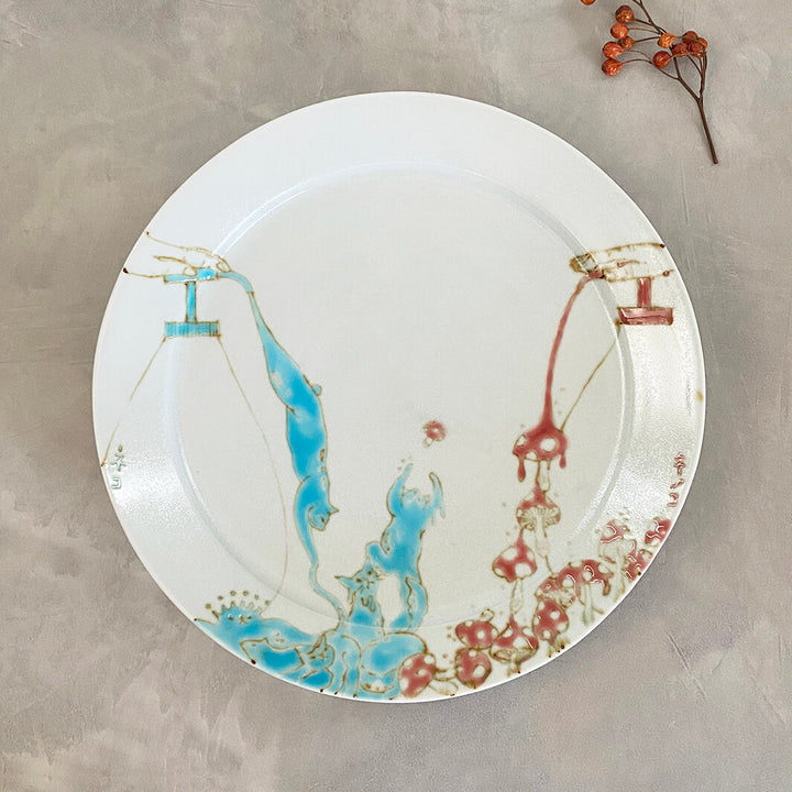 プレート｜猫は液体きのこは菌糸体