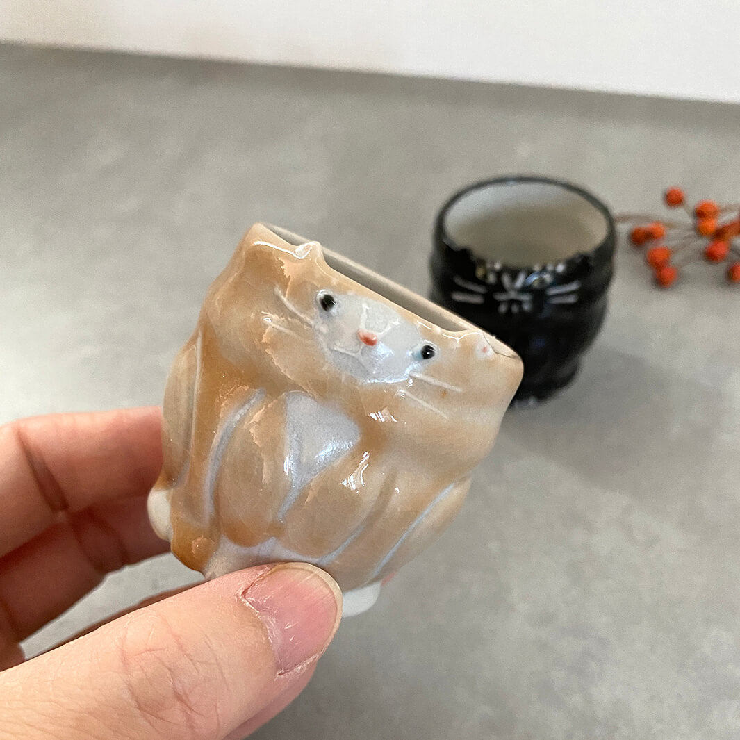 ぐい呑み｜ねこ