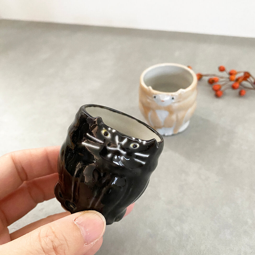 ぐい呑み｜ねこ