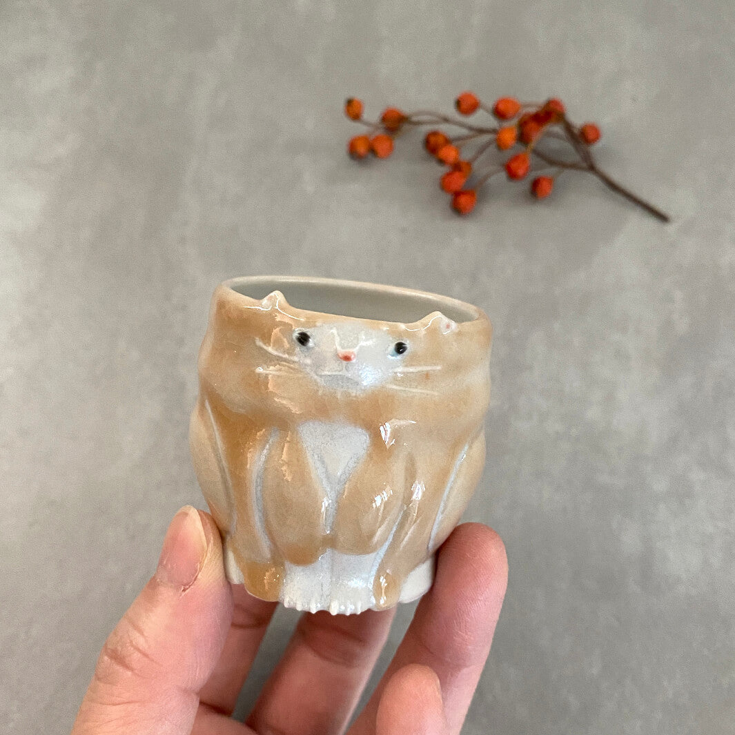 ぐい呑み｜ねこ