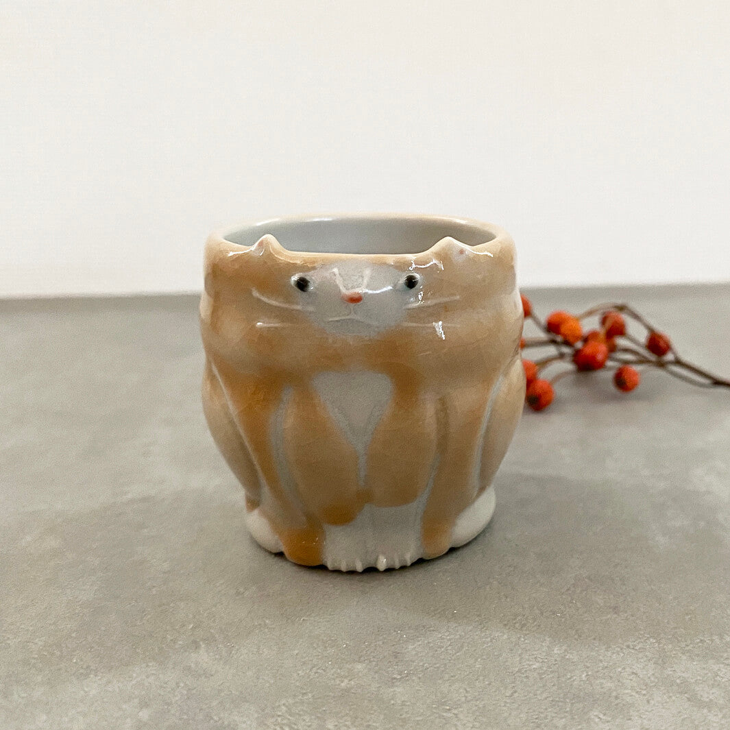 ぐい呑み｜ねこ