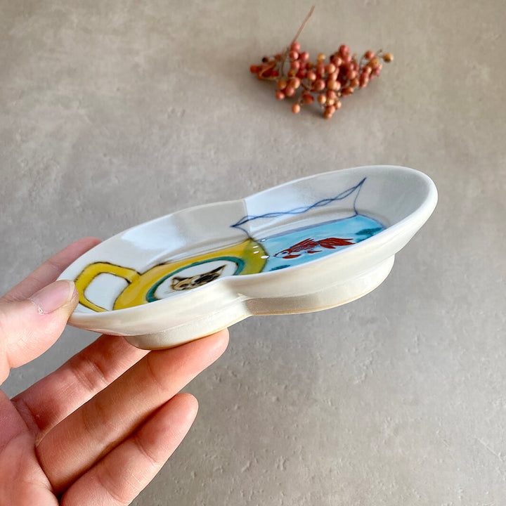 瓜形小皿｜マグと金魚鉢