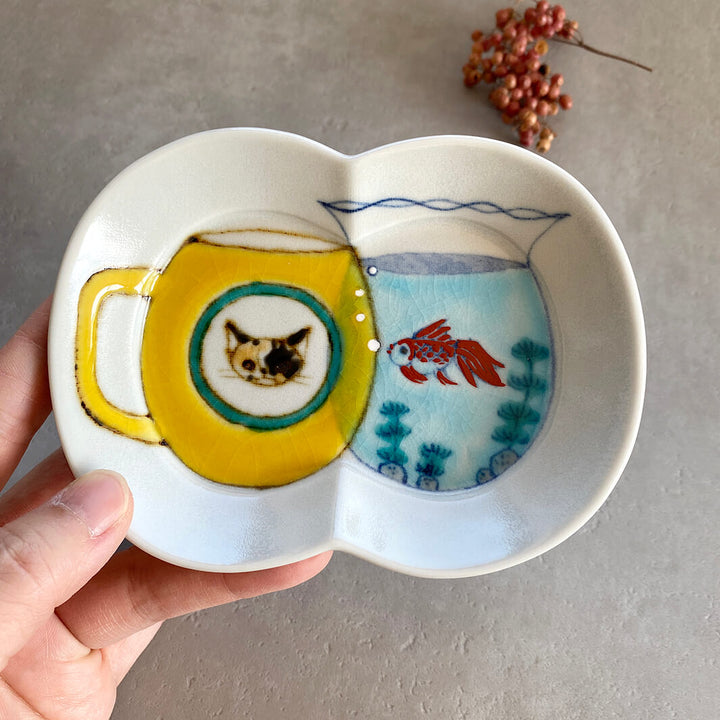 瓜形小皿｜マグと金魚鉢