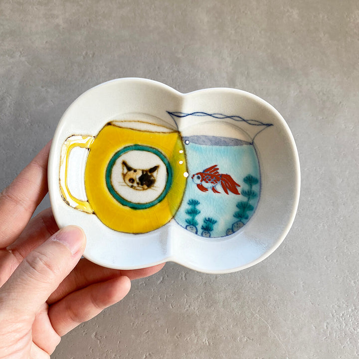 瓜形小皿｜マグと金魚鉢