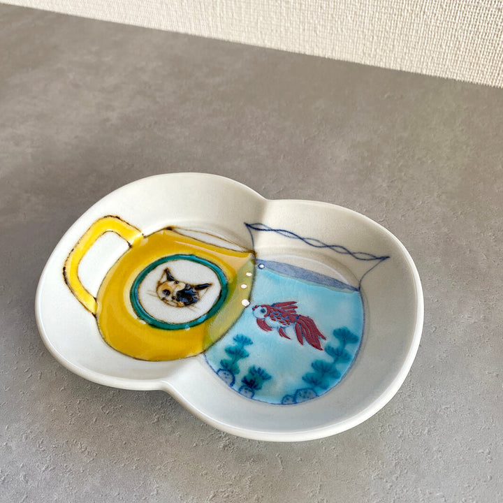 瓜形小皿｜マグと金魚鉢