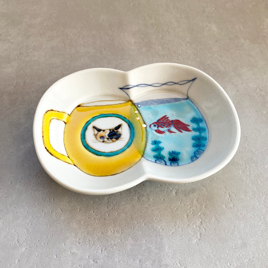 瓜形小皿｜マグと金魚鉢