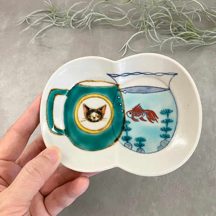 瓜形小皿｜マグと金魚鉢