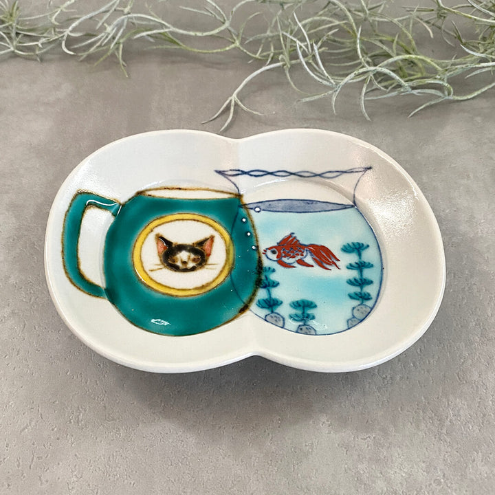 瓜形小皿｜マグと金魚鉢