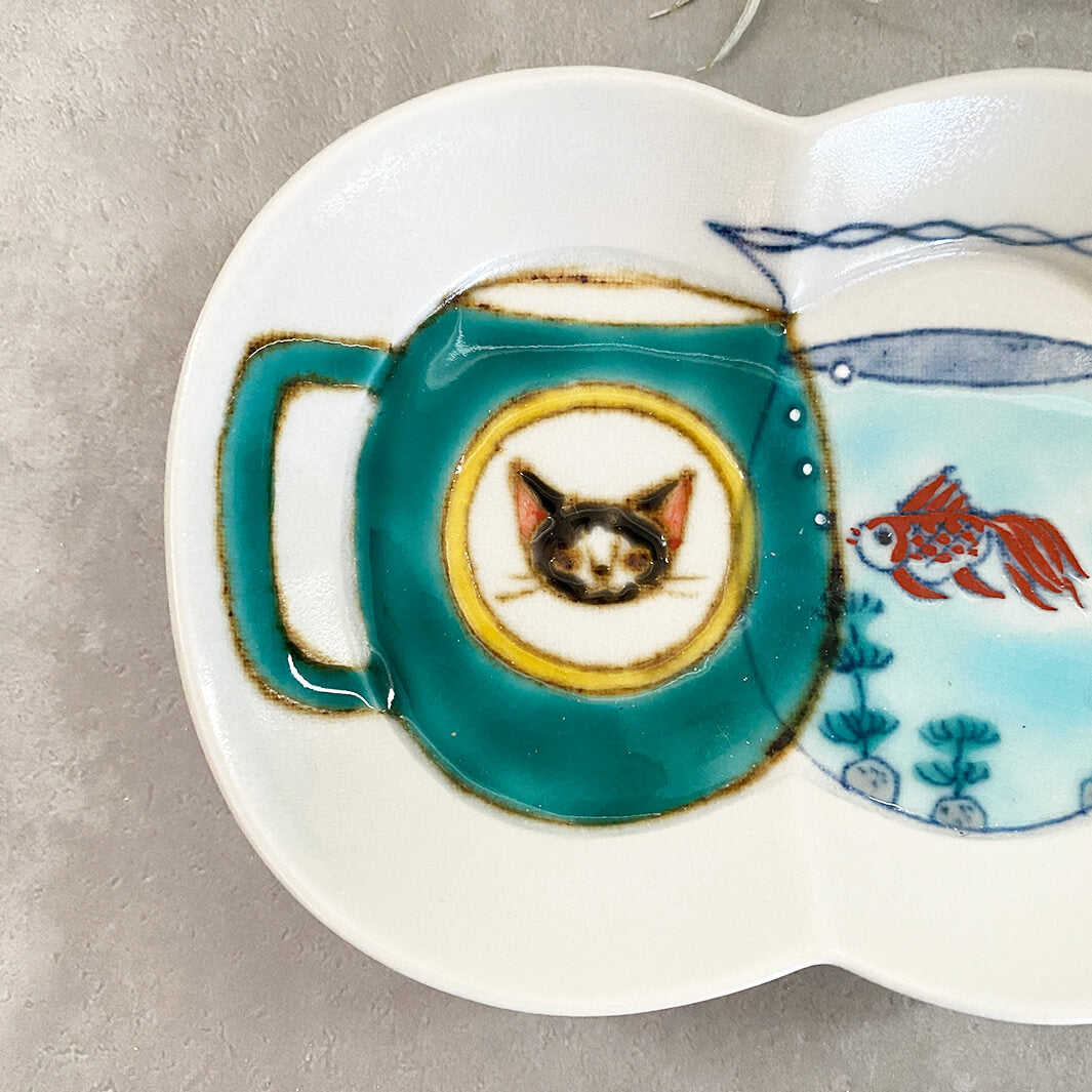 瓜形小皿｜マグと金魚鉢