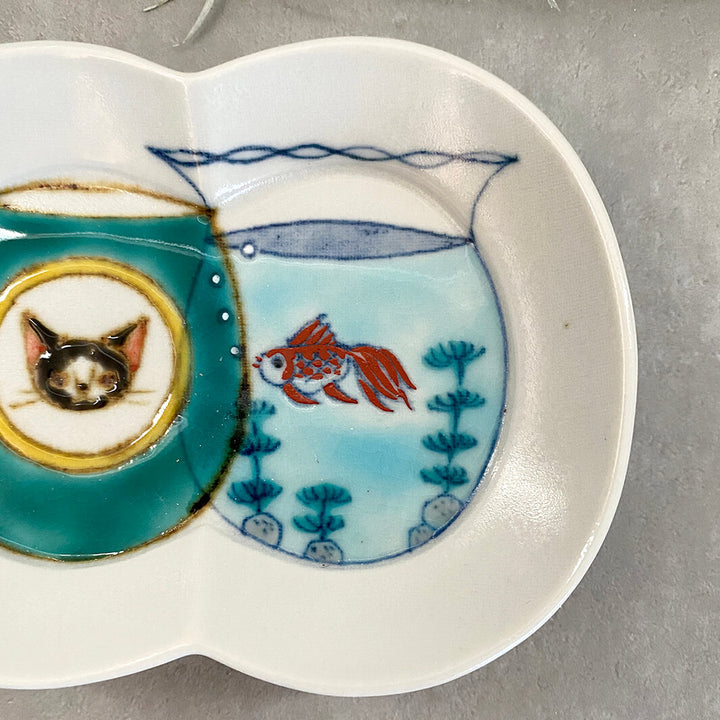 瓜形小皿｜マグと金魚鉢