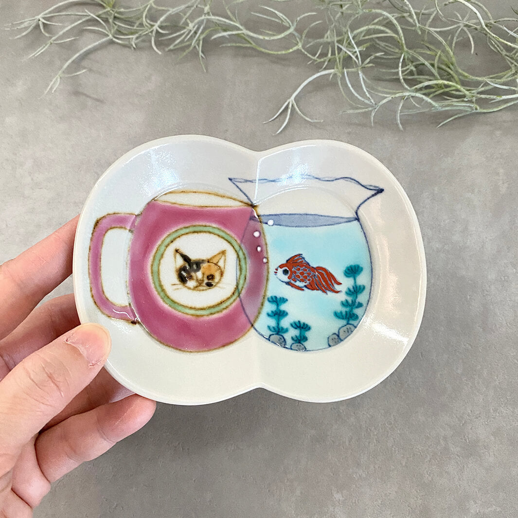 瓜形小皿｜マグと金魚鉢