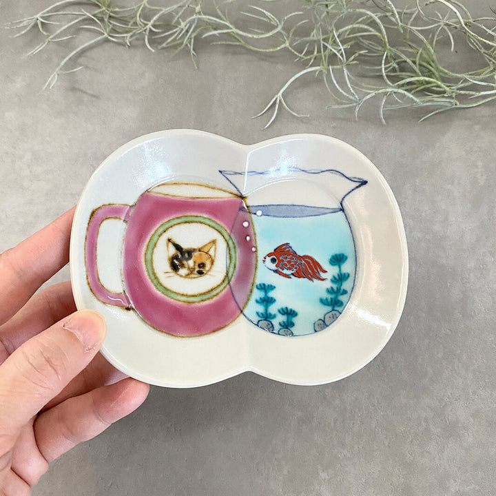 瓜形小皿｜マグと金魚鉢