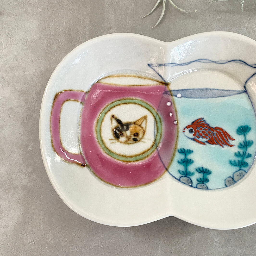 瓜形小皿｜マグと金魚鉢