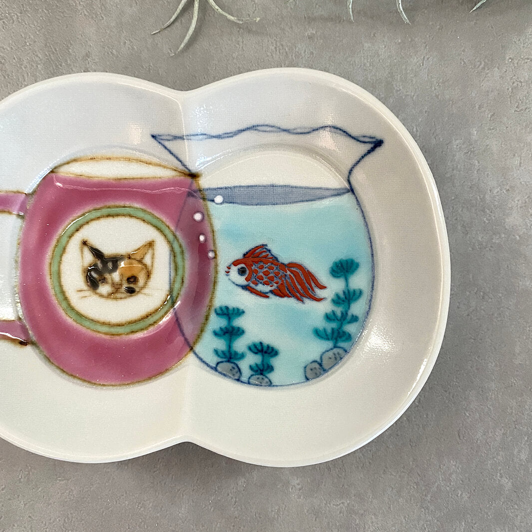 瓜形小皿｜マグと金魚鉢