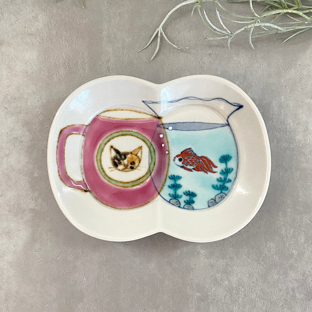瓜形小皿｜マグと金魚鉢