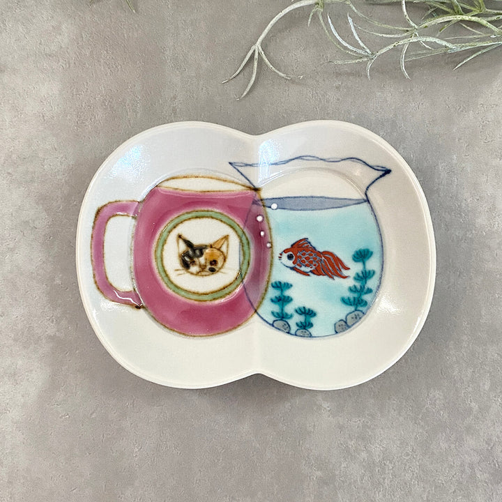 瓜形小皿｜マグと金魚鉢