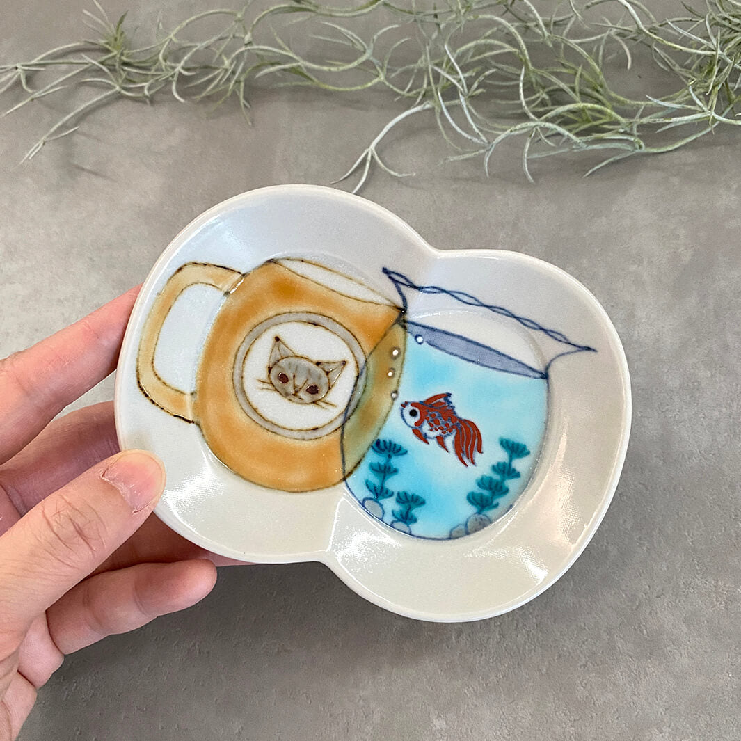 瓜形小皿｜マグと金魚鉢