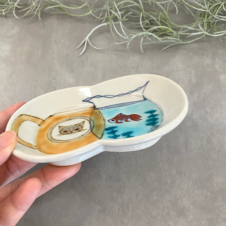瓜形小皿｜マグと金魚鉢
