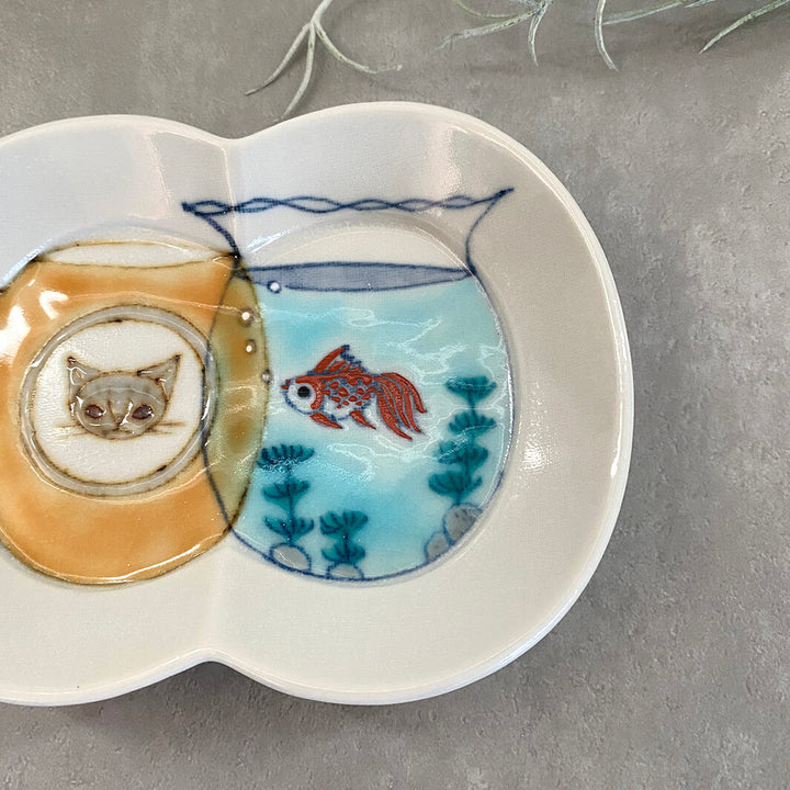瓜形小皿｜マグと金魚鉢