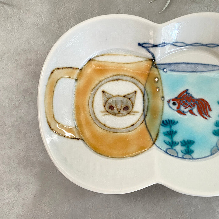 瓜形小皿｜マグと金魚鉢