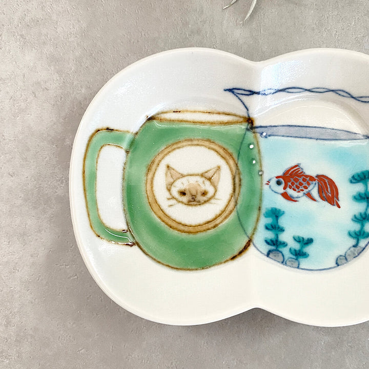 瓜形小皿｜マグと金魚鉢