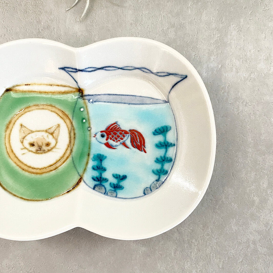 瓜形小皿｜マグと金魚鉢