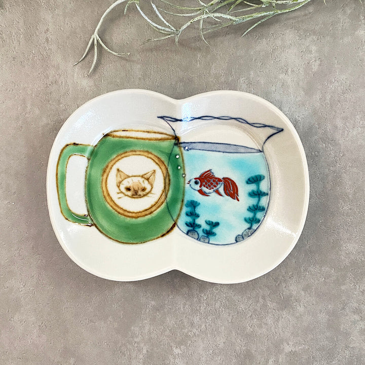 瓜形小皿｜マグと金魚鉢