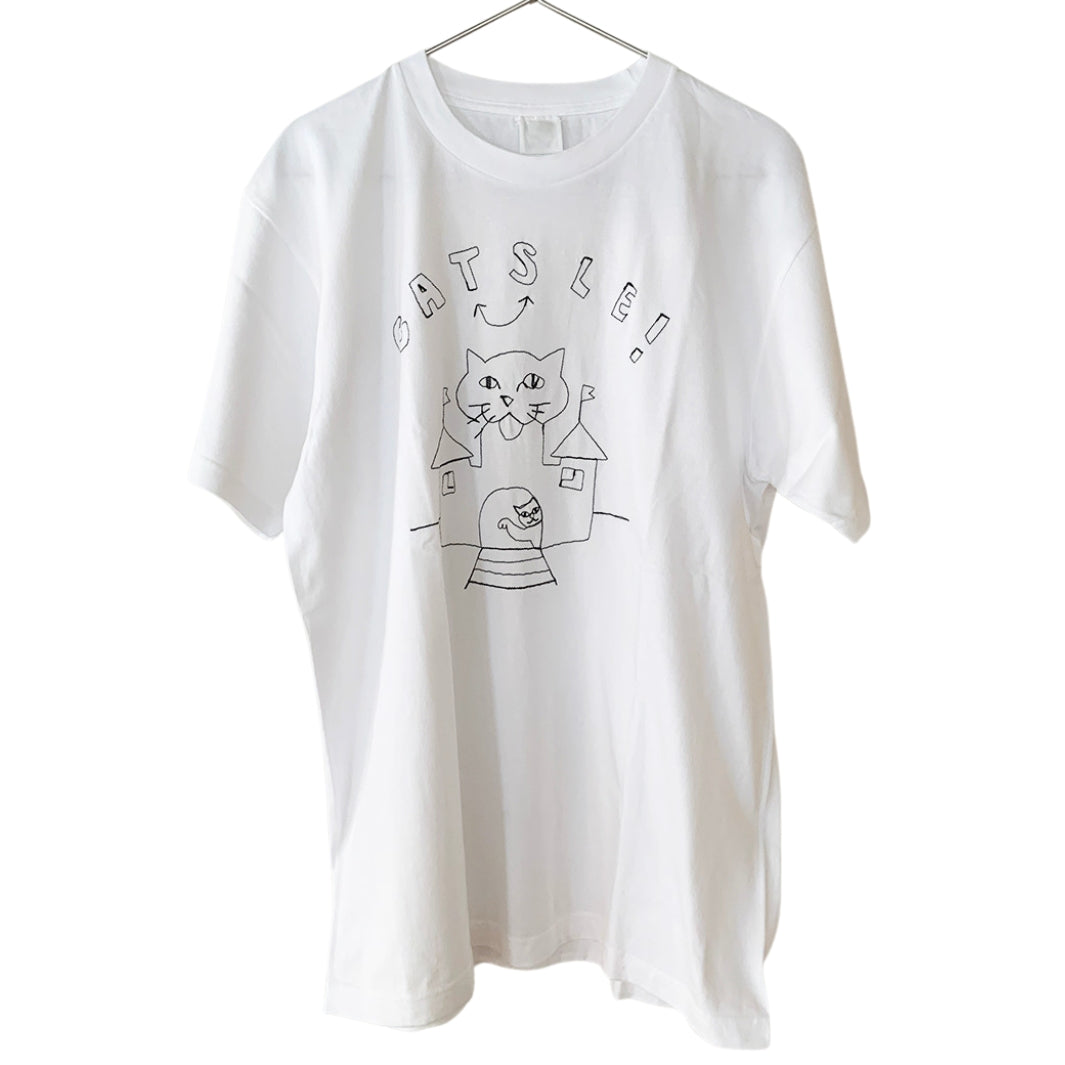 CATSLE tee｜WHITE