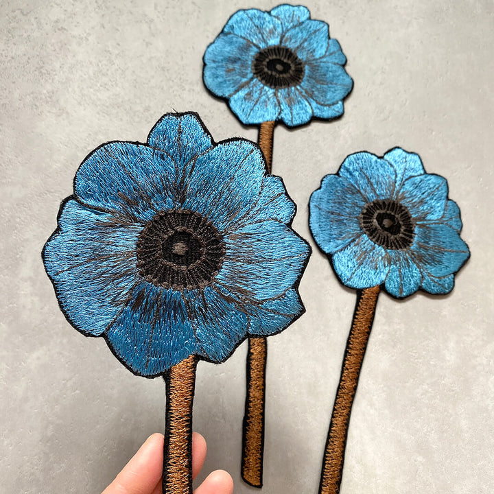 emu｜Embroidery Anemone 3 Flowers