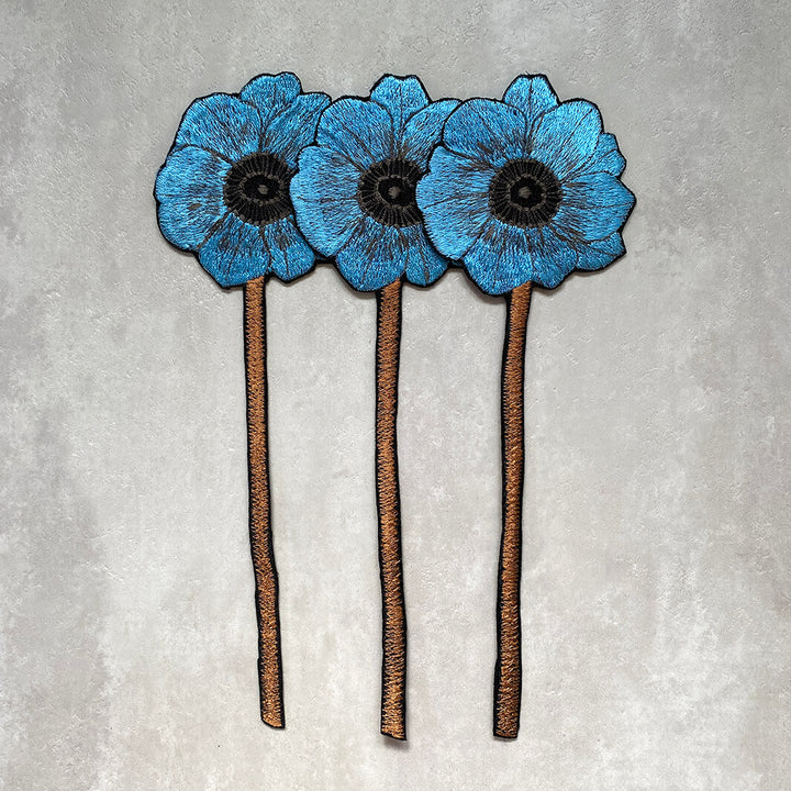 emu｜Embroidery Anemone 3 Flowers
