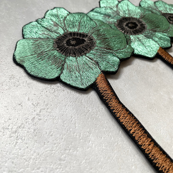 emu｜Embroidery Anemone 3 Flowers