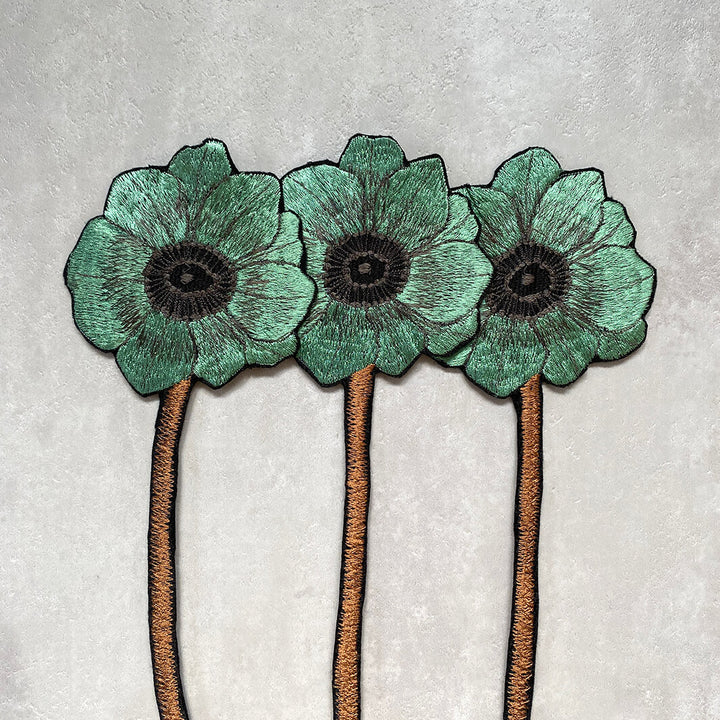 emu｜Embroidery Anemone 3 Flowers