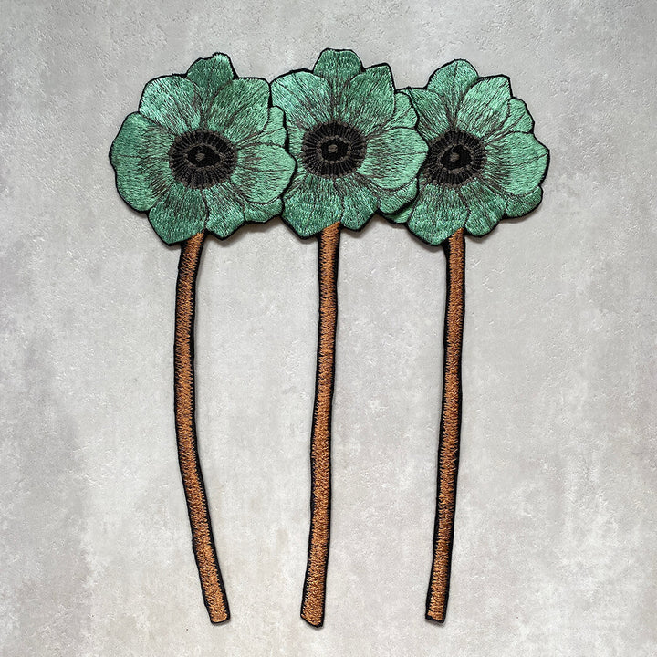 emu｜Embroidery Anemone 3 Flowers